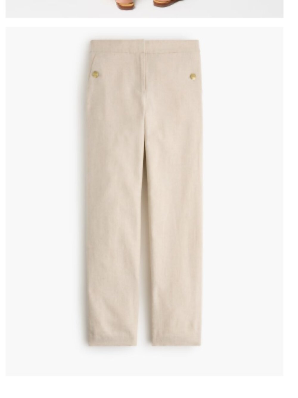 J. Crew Beige Elastic-Waist Pants - Picture 4 of 14